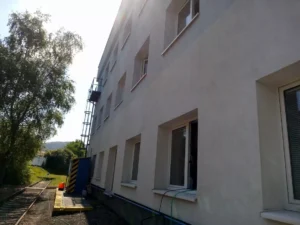 Odstraneni zelenych povlaku z fasad