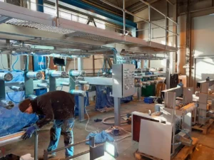 Nátěr navíjecí stanice Synthesia