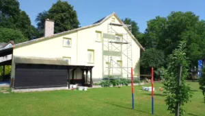 Průběh nátěr a renovace fasády