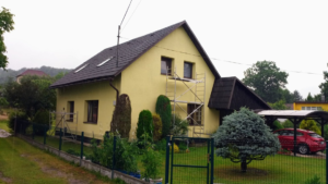 Průběh nátěr a renovace fasády