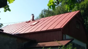 Nátěr plechové střechy Chuchelna