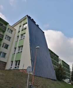 Nástřik trapézu Hotel Dlouhé Stráně.