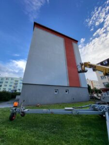 Čištění fasády SVJ Trutnov