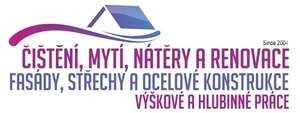 ČIŠTĚNÍ MYTÍ NÁTĚRY RENOVACE fasád střech a konstrukcí